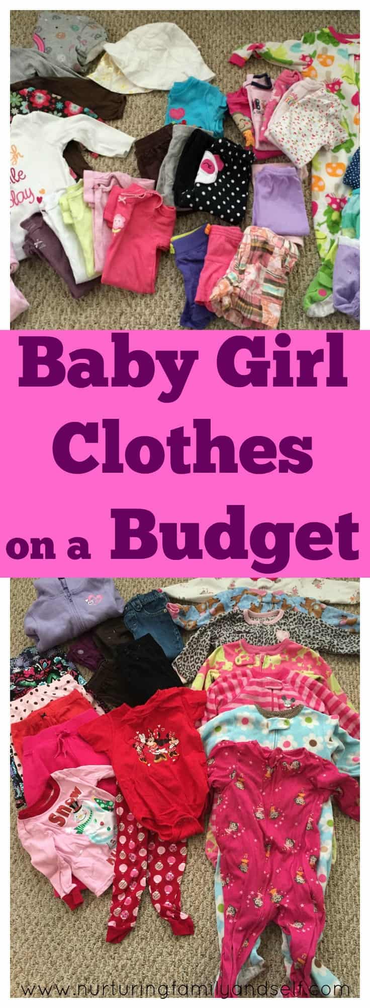 Baby Girl Clothes on a Budget Pinnable Image