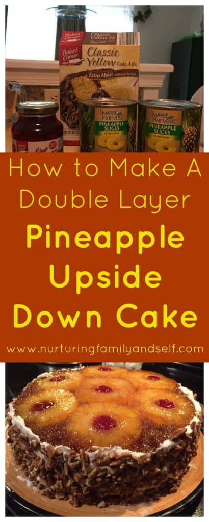 How to Make A Double Layer Pineapple Upside Down Cake Pinterest Image