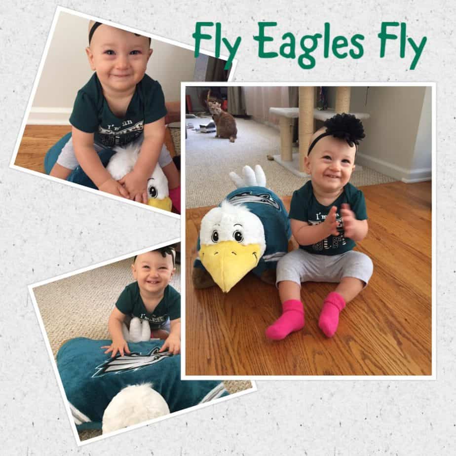 Philadelphia Eagles At-Home Baby Photo Shoot