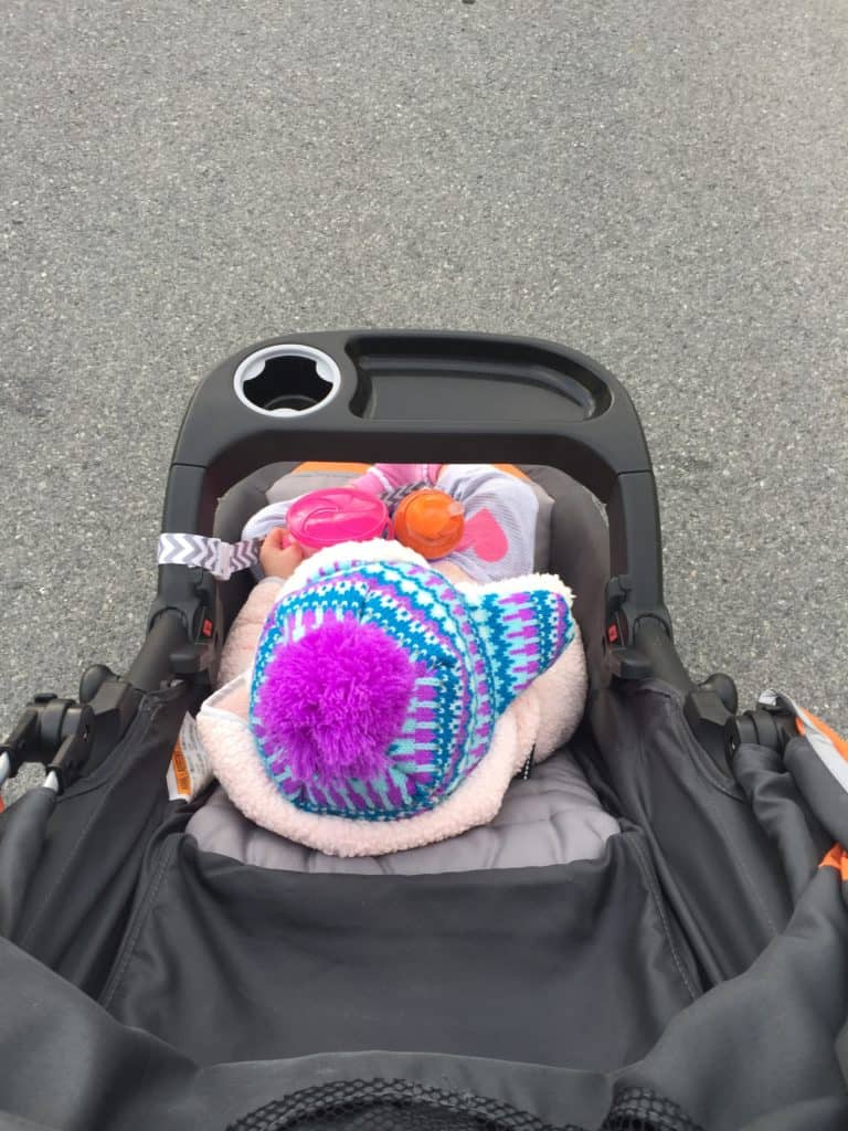 J Ready for A Ride in the Jogging Stroller