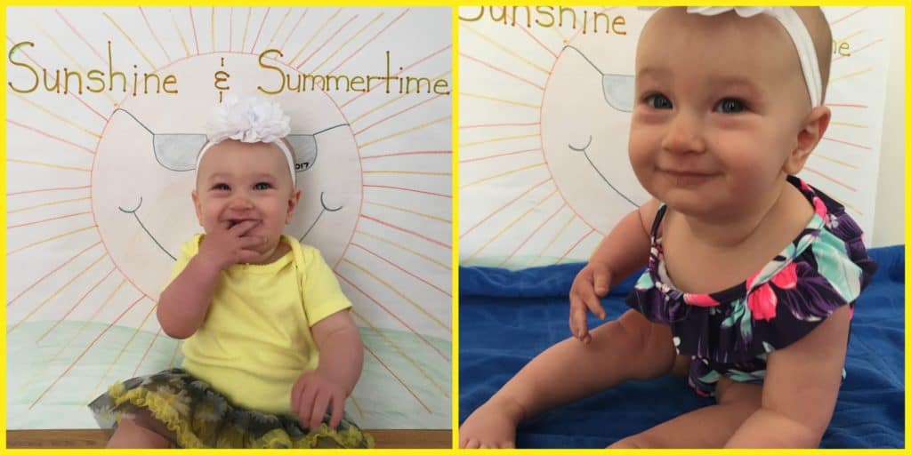 Summertime At-Home Baby Photo Shoot