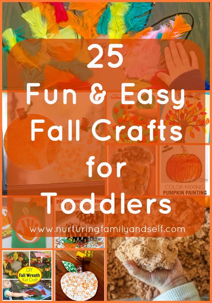 25 Fun and Easy Fall Crafts for Toddlers Pin Image 1