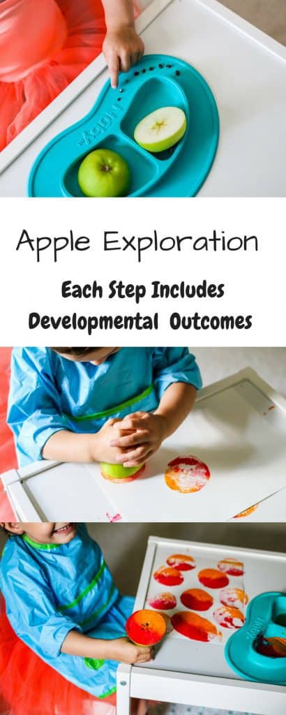 Fall Apple Explore and Paint Activity - Busy Little Izzy