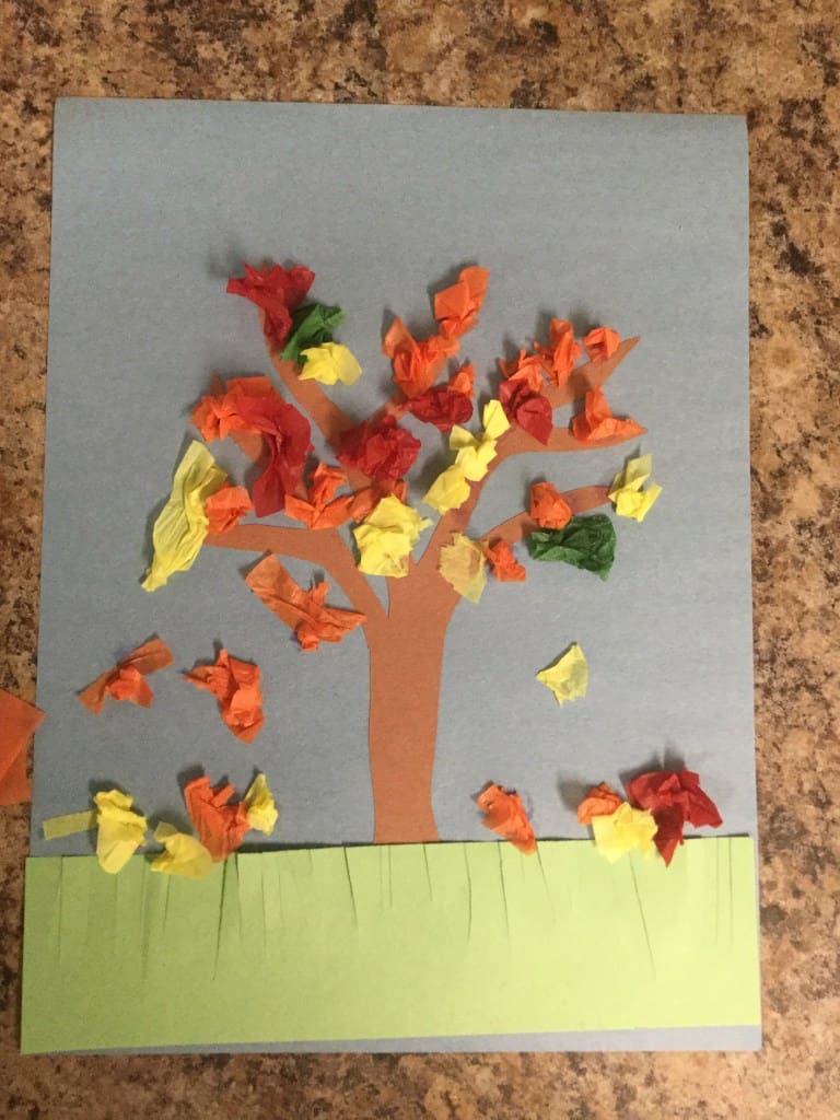 Fall Arm Tree Craft Fall Tree Craft - Living for the Sunshine - Nurturing Family & Self