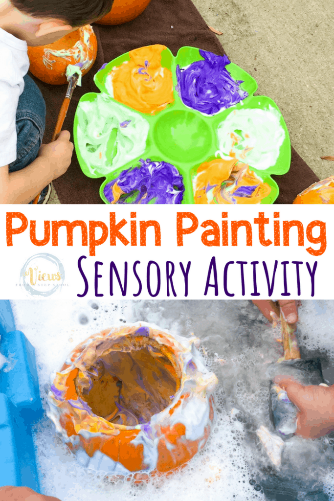 Paint and Wash Pumpkin Activity - Views From A Step Stool