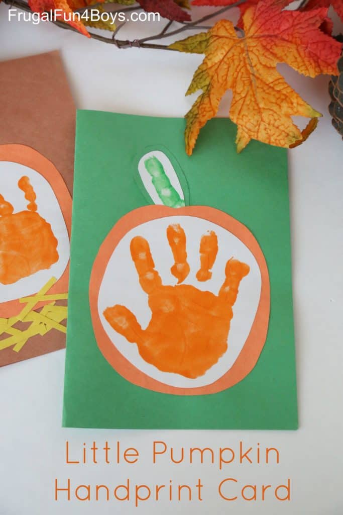 Your Little Pumpkin Handprint Card