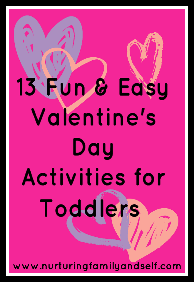 These 13 Valentine's Day Toddler Activities are fun, easy, and inexpensive.