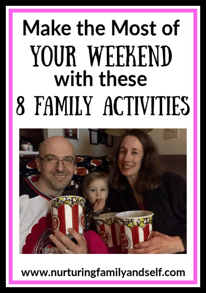 Spending time together as a family is important. These 8 family activities are the perfect way to spend time together on the weekends. They cost little to no money, take advantage of what is in your community and help you create lasting memories as a family. Best of all, they are fun and get everyone out of the house! 