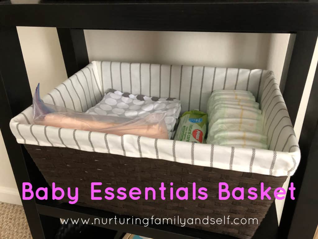 Preparing Your Home for Second Baby - Baby Essentials Basket