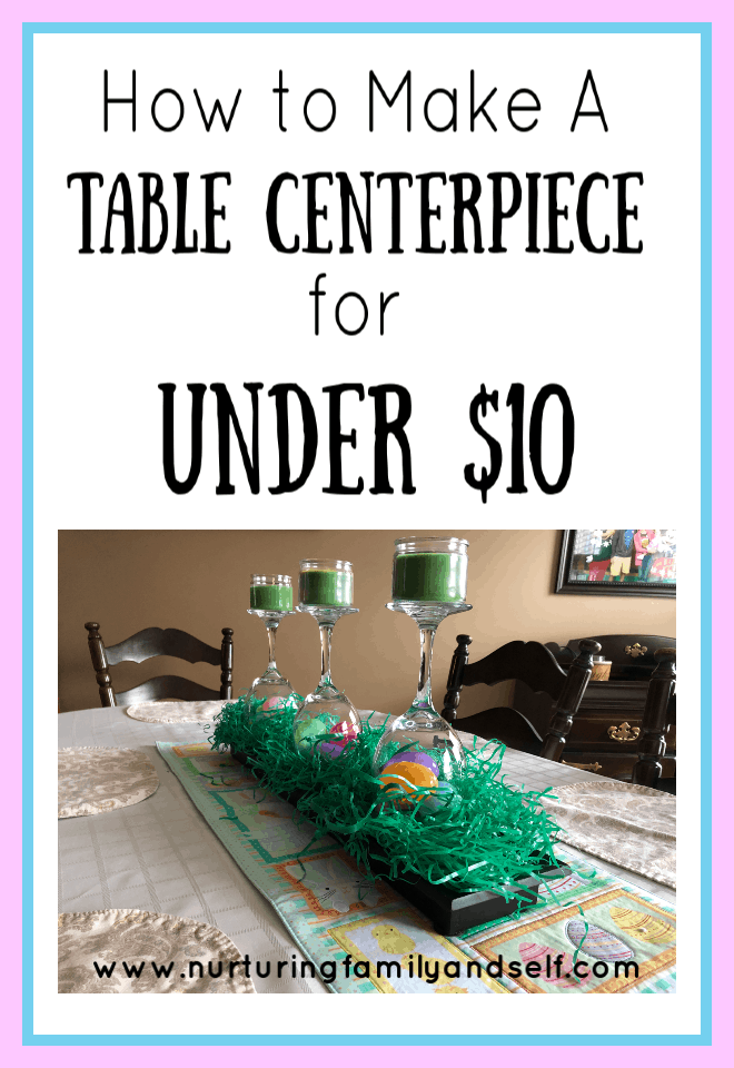 A table centerpiece can be easy and inexpensive to make. With a few items from the Dollar Store, you can create a beautiful table centerpiece for under $10. 