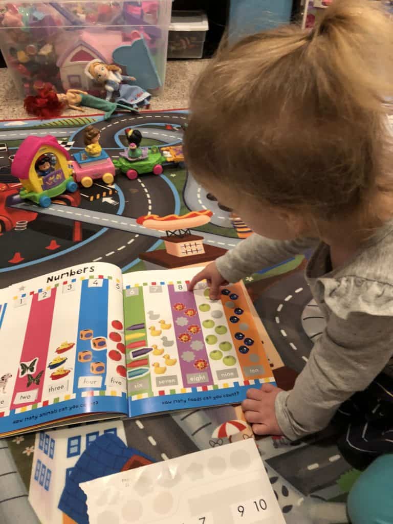 Sticker activity books are great for building vocabulary, strengthening fine motor skills and matching shapes, objects and/or colors.