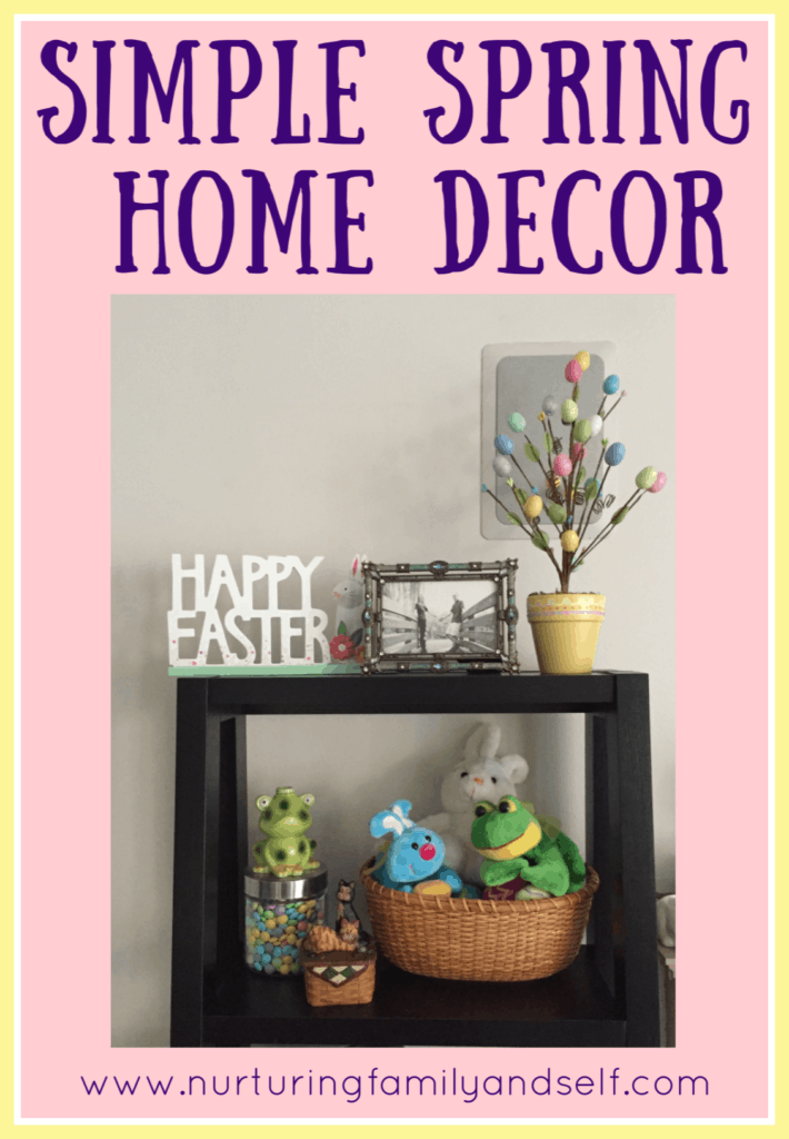 Decorating your home for spring does not need to cost a fortune or take a lot of time. These DIY home decorating ideas for spring are simple and inexpensive. These DIY home decorating ideas will add pops of springtime color throughout your home. From bunnies to flowers and plastic eggs, these simple spring home decor ideas will put signs of spring in all areas of your home.