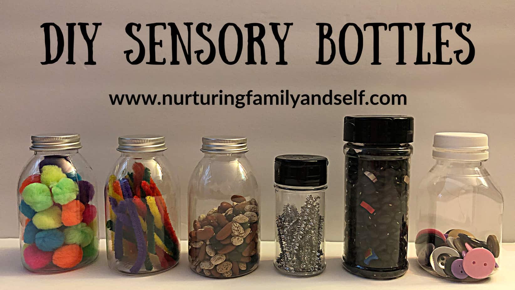 DIY Baby and Toddler Sensory Bottles - Nurturing Family &amp; Self