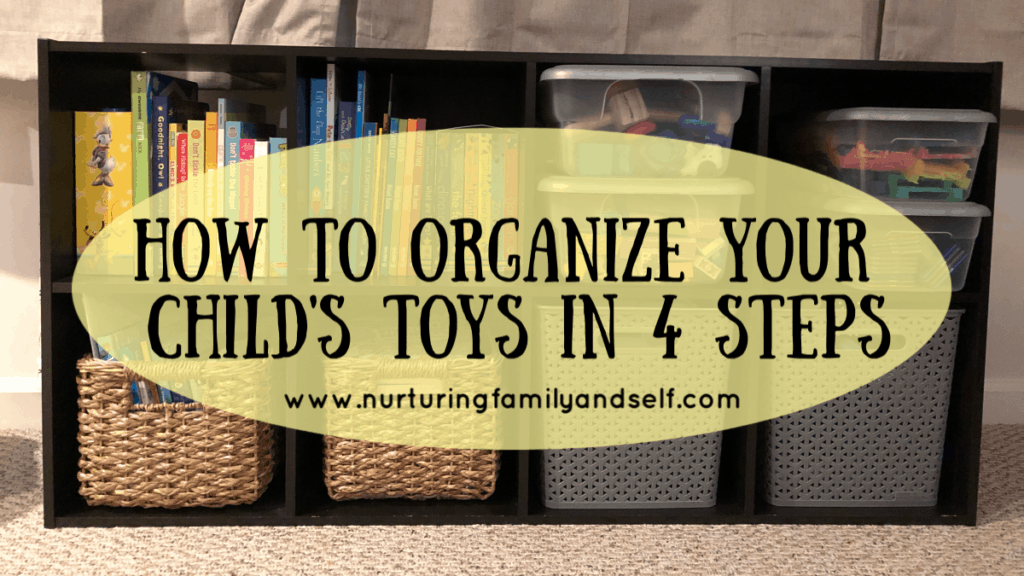 These four steps will help your family manage the toy clutter and create an organized system for controlling the toys.