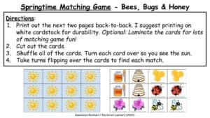 Your preschooler will learn about bees, bugs and honey while completing the hands-on letter recognition and vocabulary building activities in this pack!