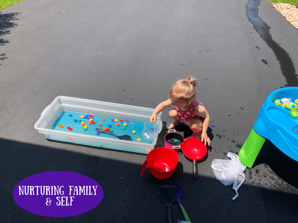 There are so many benefits of water play for your toddler. It truly amazes me how such a simple activity can benefit your little one in so many ways.