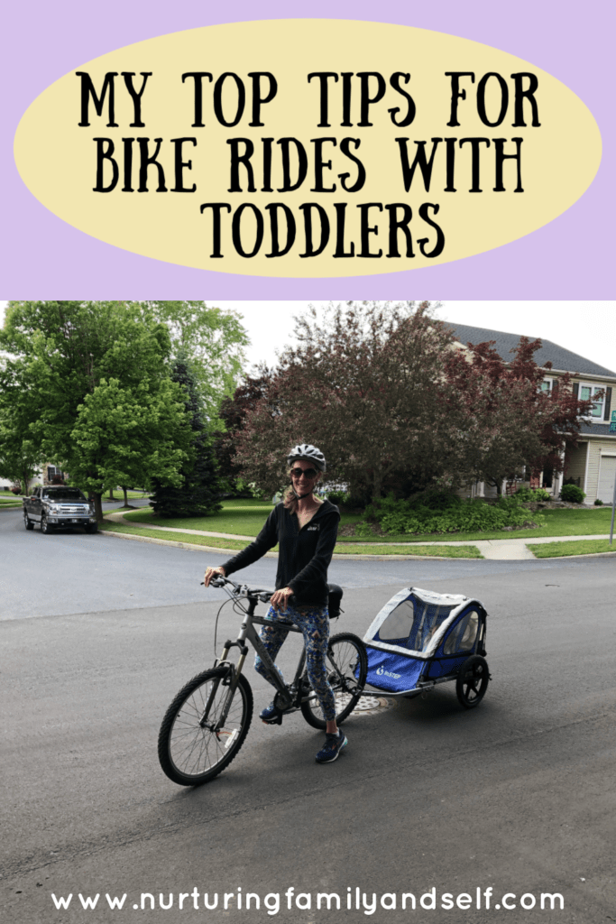 Family bike rides can be enjoyable when there are toddlers along. Make sure you have the right items to keep everyone safe and follow my top tips to make the most of family bike rides. 