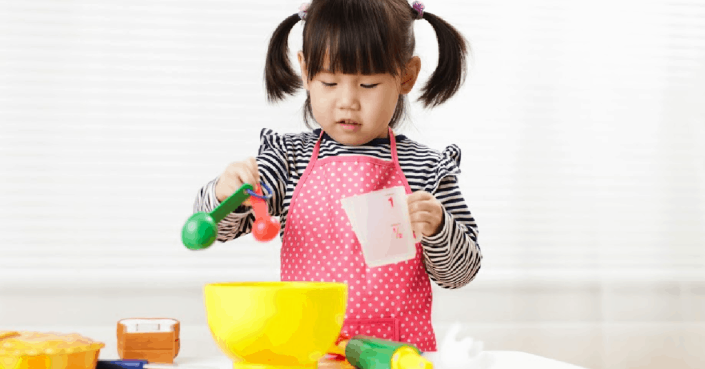 The play kitchen provides ample opportunities for learning, dramatic play and fun. It nurtures and supports your child's development in so many ways. A play kitchen is by far the most important toy you can put in the playroom.