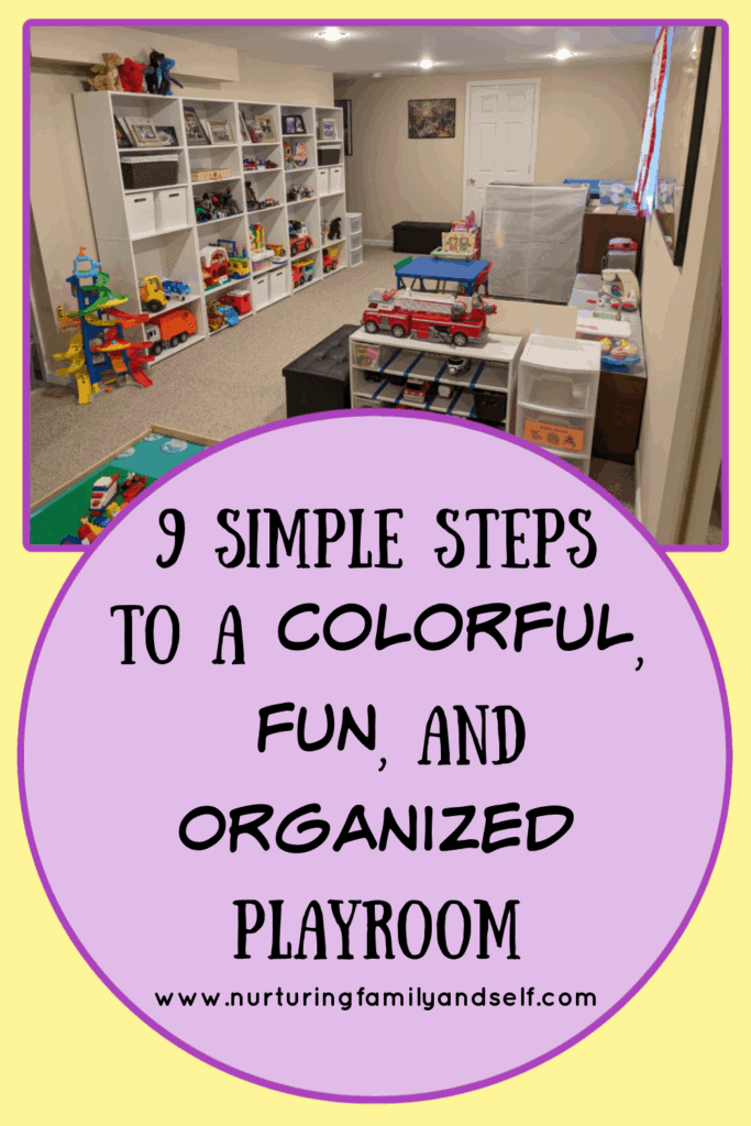 Follow these 9 simple steps to create a colorful, fun, and organized playroom for your toddler.